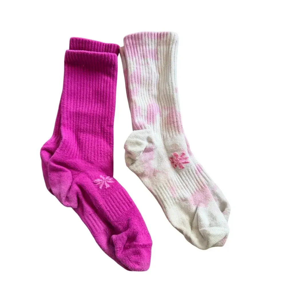 Athleta Girls Pink Sock Bundle - 2 Pairs, Youth Sizes